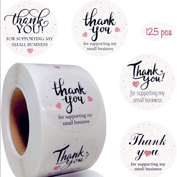 NEW Poshmark Packages "Thank You!" Gift Wrap Shipping Supplies Set ~ 100 Pcs - Picture 6 of 7